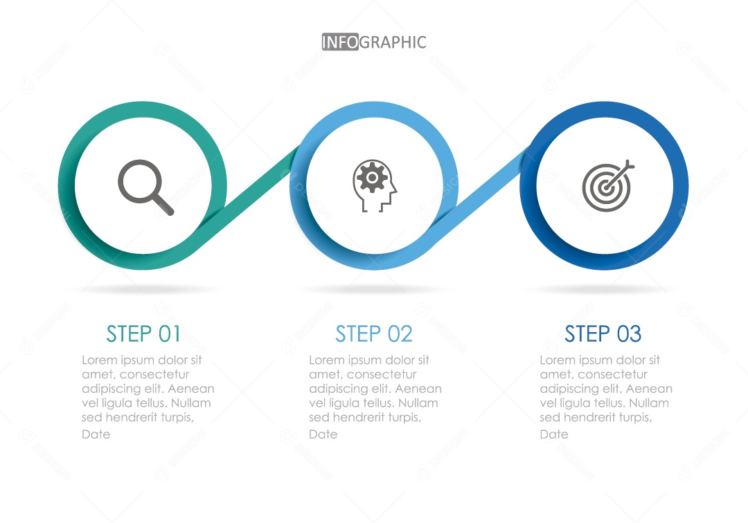 Infográficos Coloridos Ilustração Vetor EPS