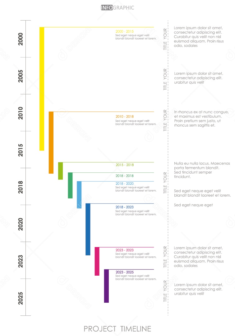 Infográficos Coloridos Ilustração Vetor EPS