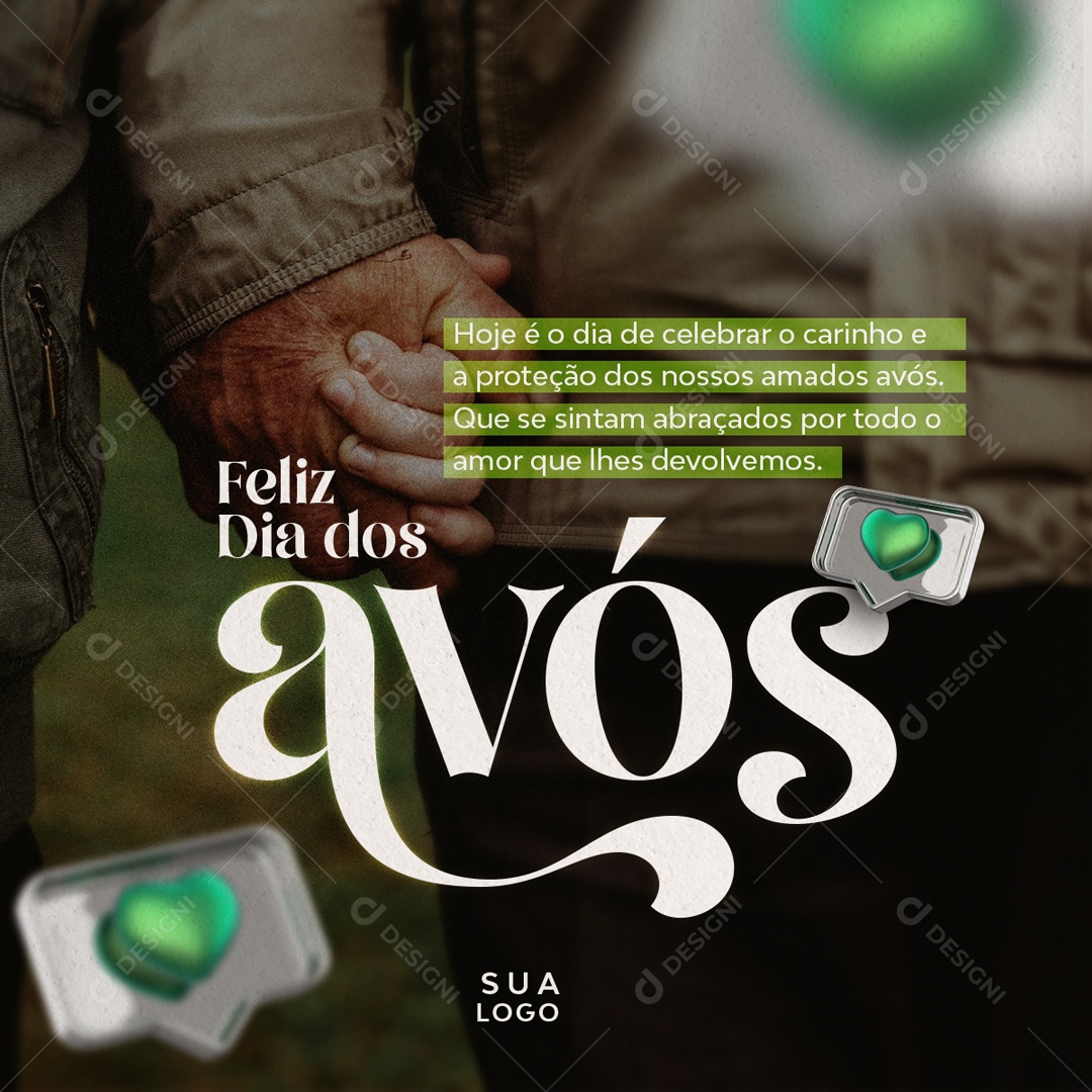 Dia Dos Avós Social Media PSD Editável