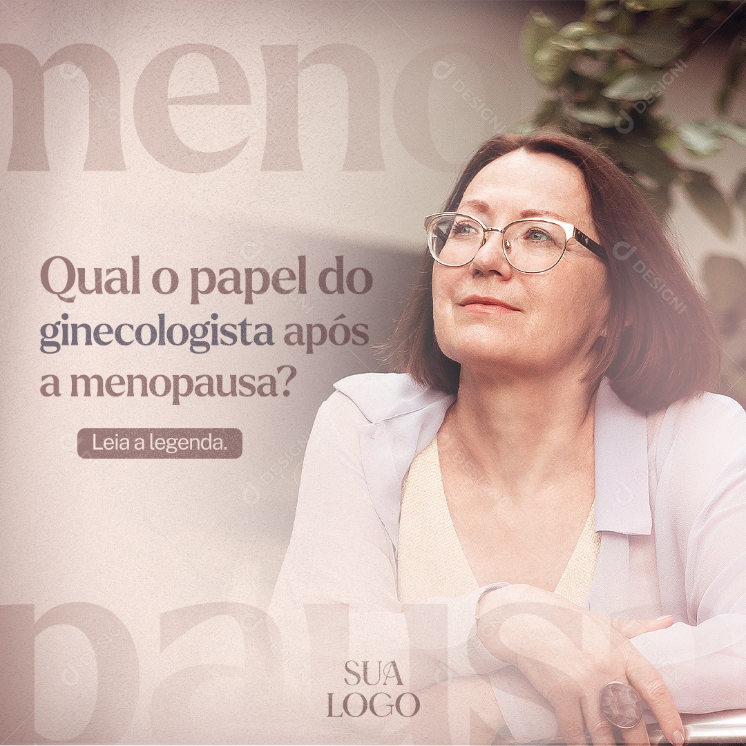 Qual o Papel do Ginecologista Social Media PSD Editável