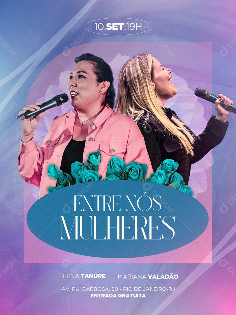 Entre Nós Mulheres Culto Social Media PSD Editável