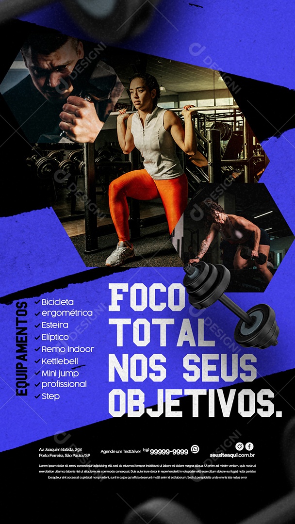 Story Academia Foco Total Nos Seus Objetivos Social Media PSD Editável