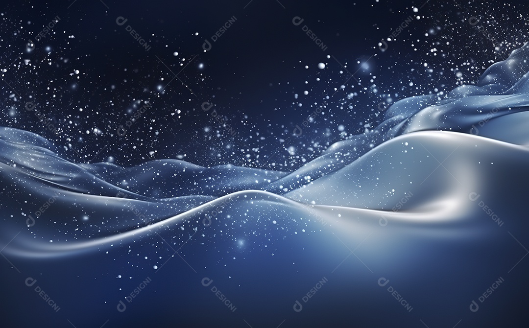 Fundo de Ondas Azuis estilo Água