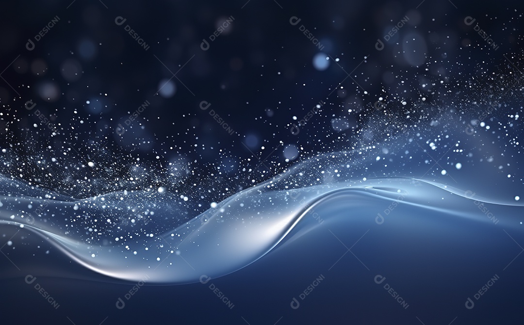 Fundo de Ondas Azuis estilo Água