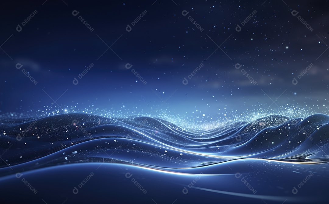 Fundo de Ondas Azuis estilo Água