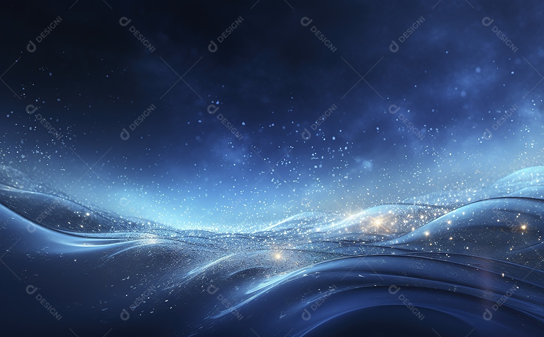 Fundo de Ondas Azuis estilo Águ