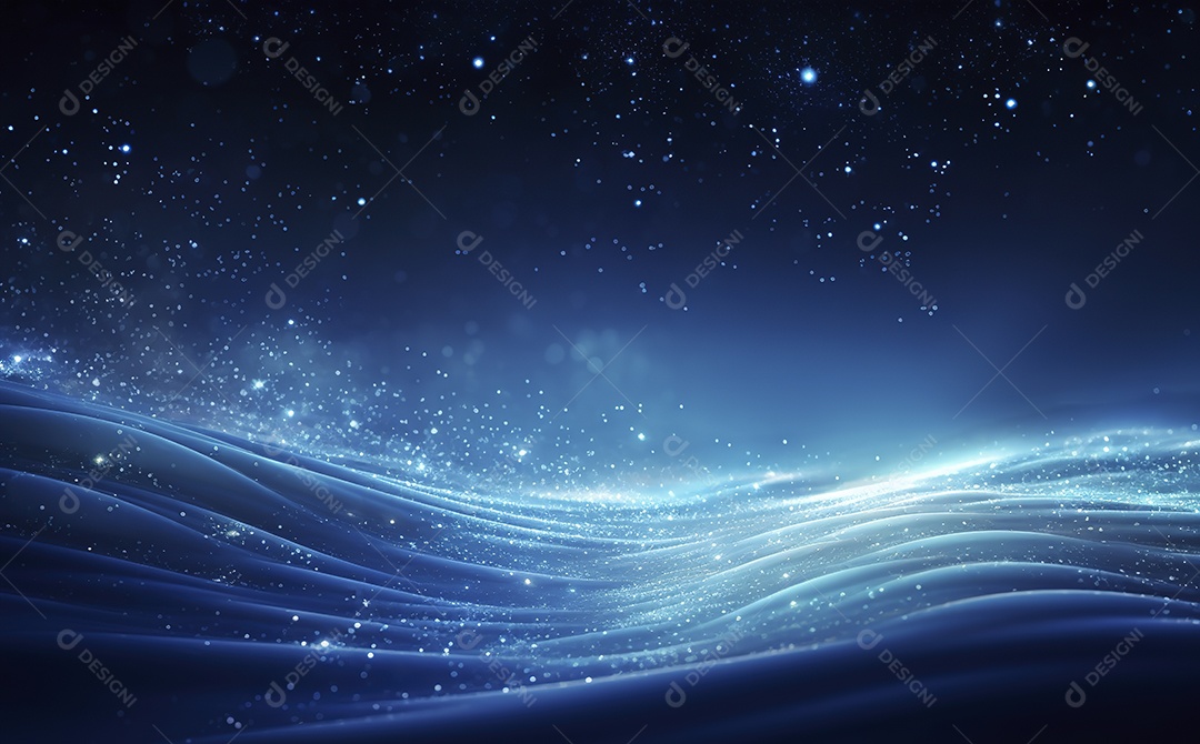 Fundo de Ondas Azuis estilo Águ