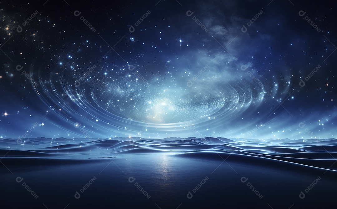 Fundo de Ondas Azuis estilo Águ