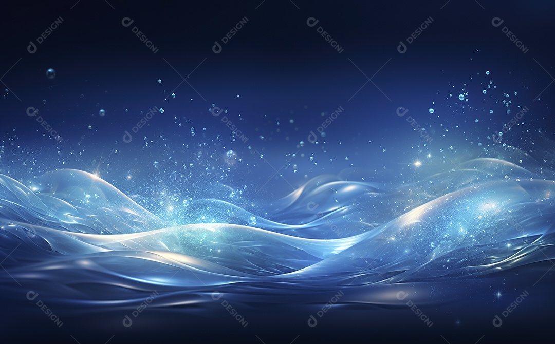 Fundo de Ondas Azuis estilo Águ