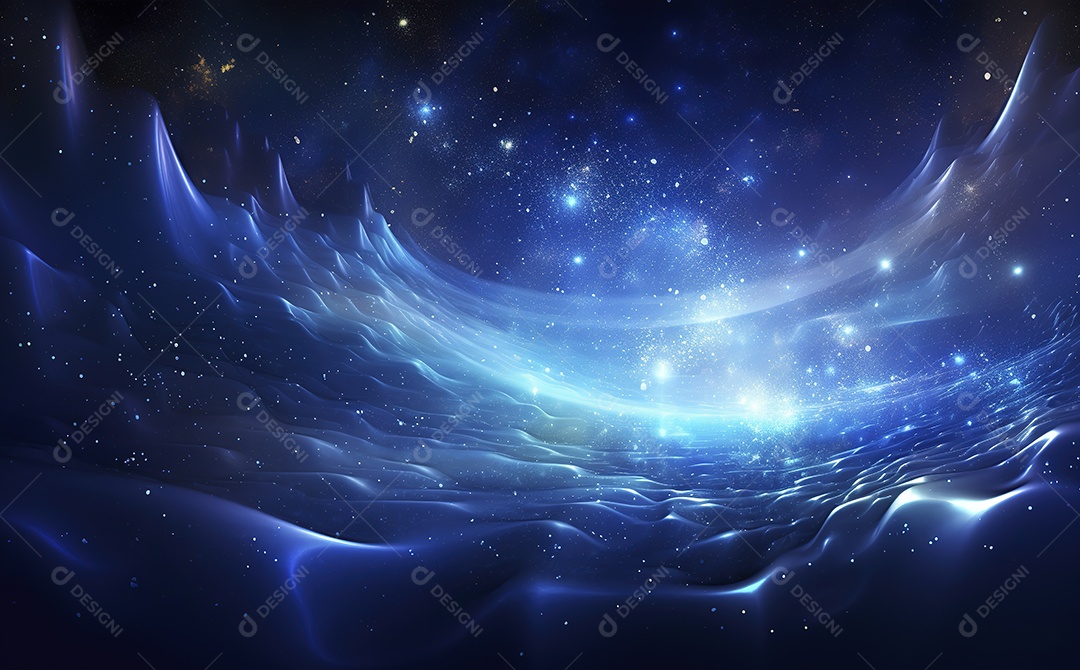 Fundo de Ondas Azuis estilo Água