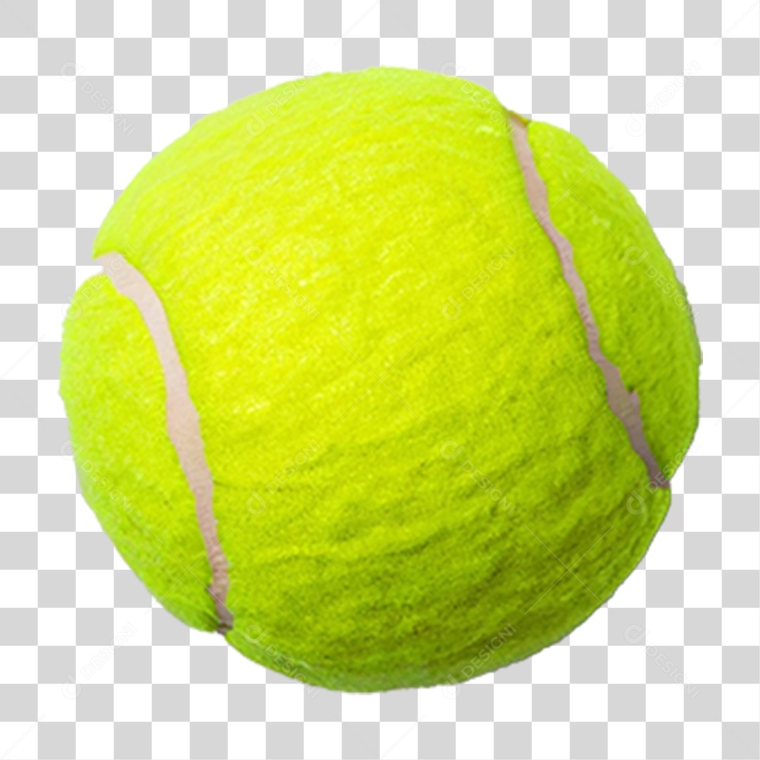 Bola de Tênis Amarela PNG Transparente