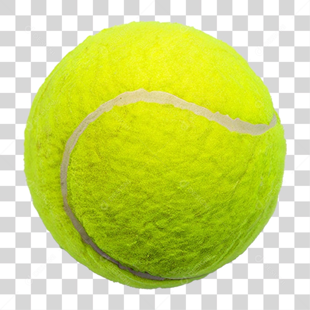 Bola de Tênis Amarela PNG Transparente