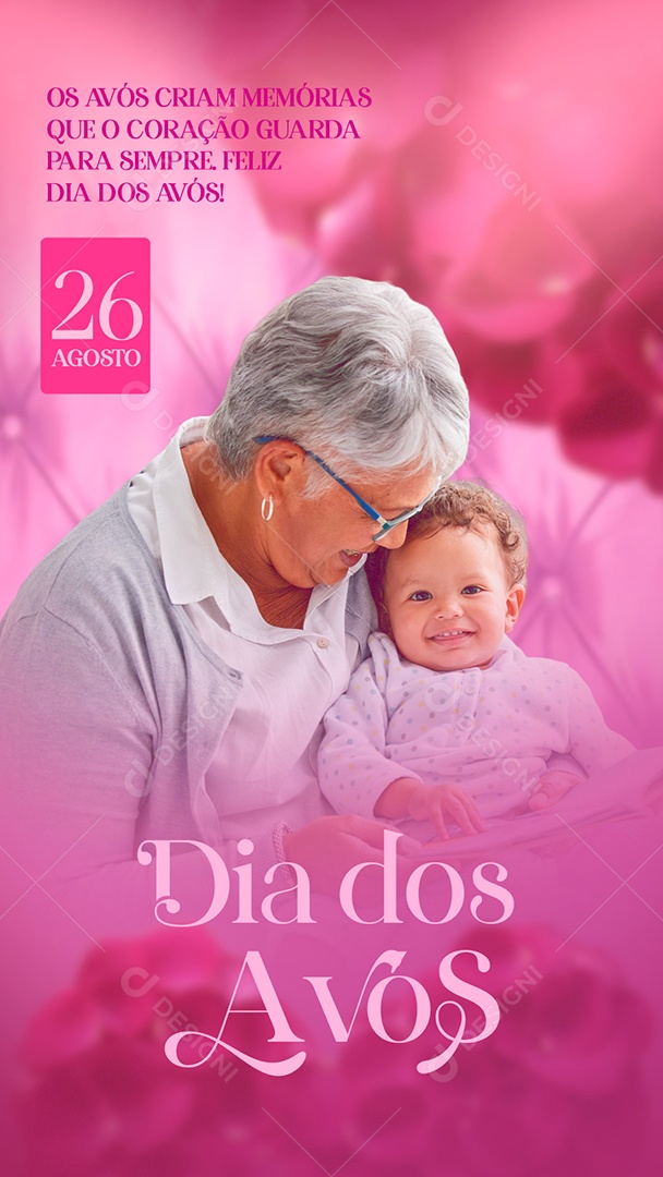 Story Dia dos Avós Social Media PSD Editável
