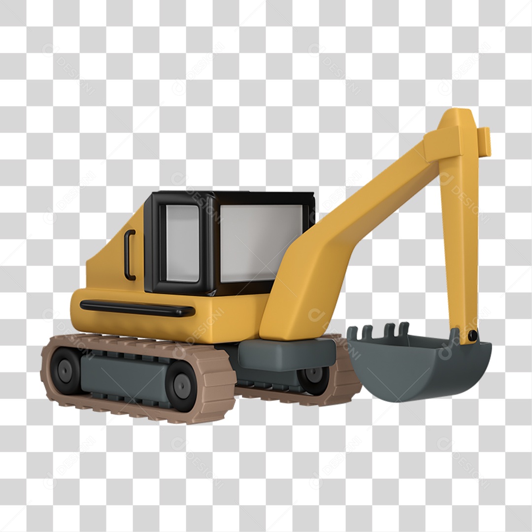 Escavadeira Materiais de Construção Reformas PNG Transparente