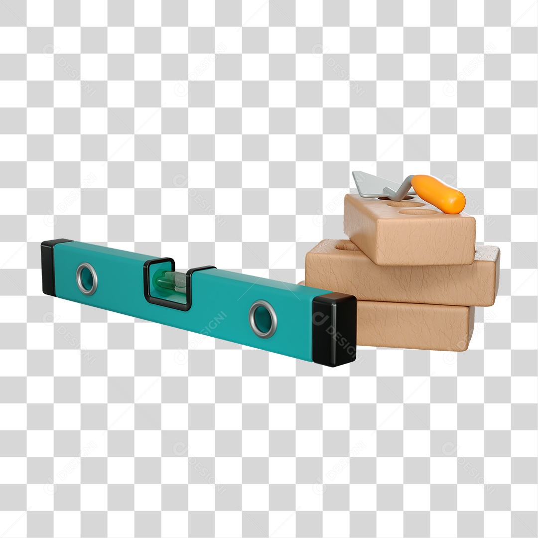 Nível Colher Tijolos Materiais de Construção Reformas PNG Transparente