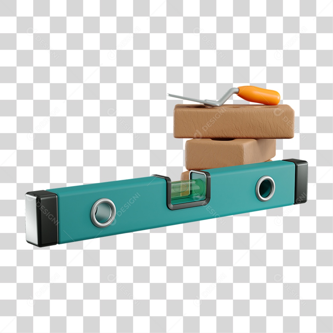 Nível Colher Tijolos Materiais de Construção Reformas PNG Transparente