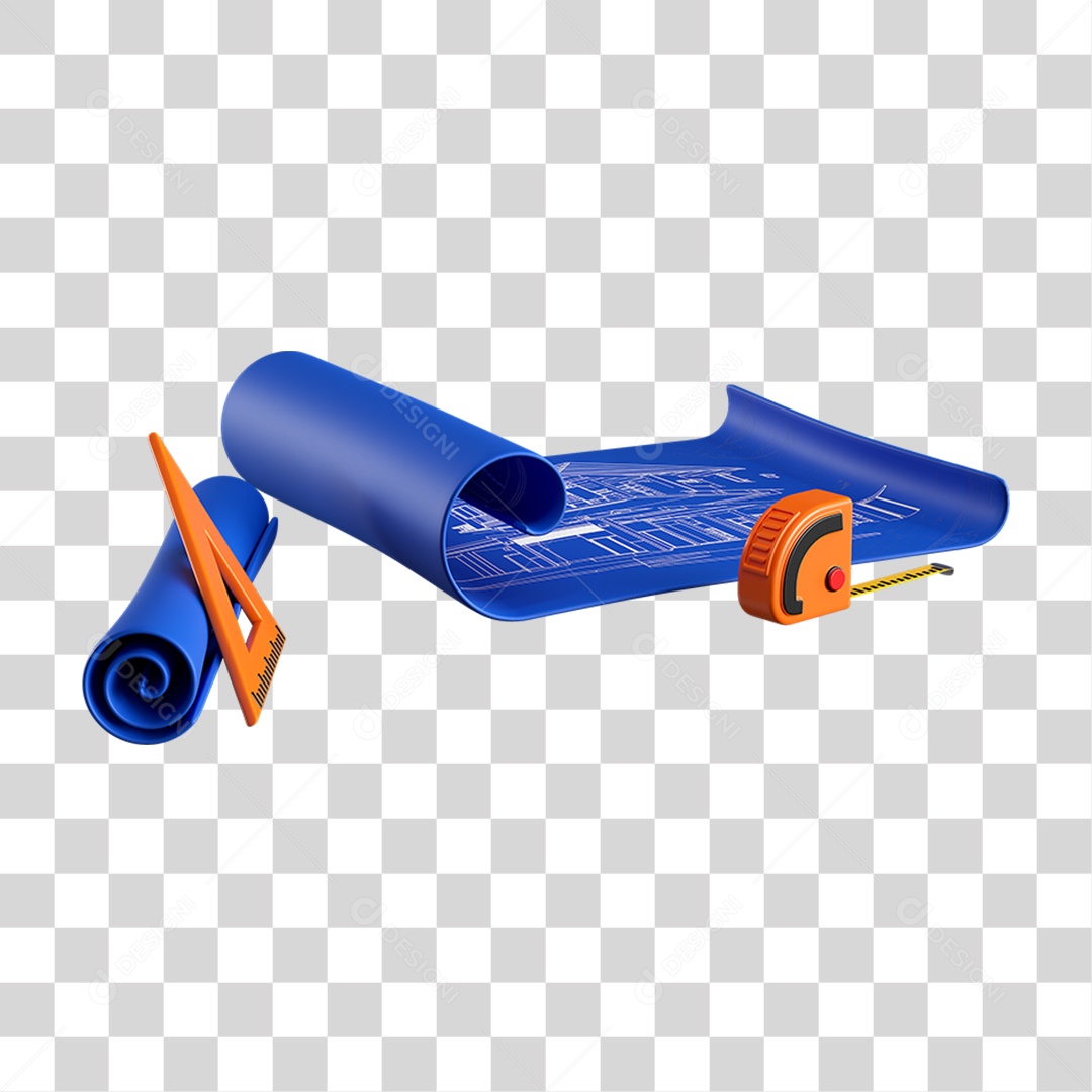 Régua Trena Planta Baixa Materiais de Construção Reformas PNG Transparente