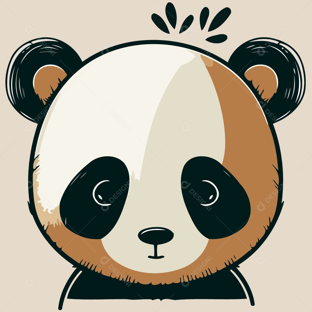Urso Panda Ilustração Vetor EPS