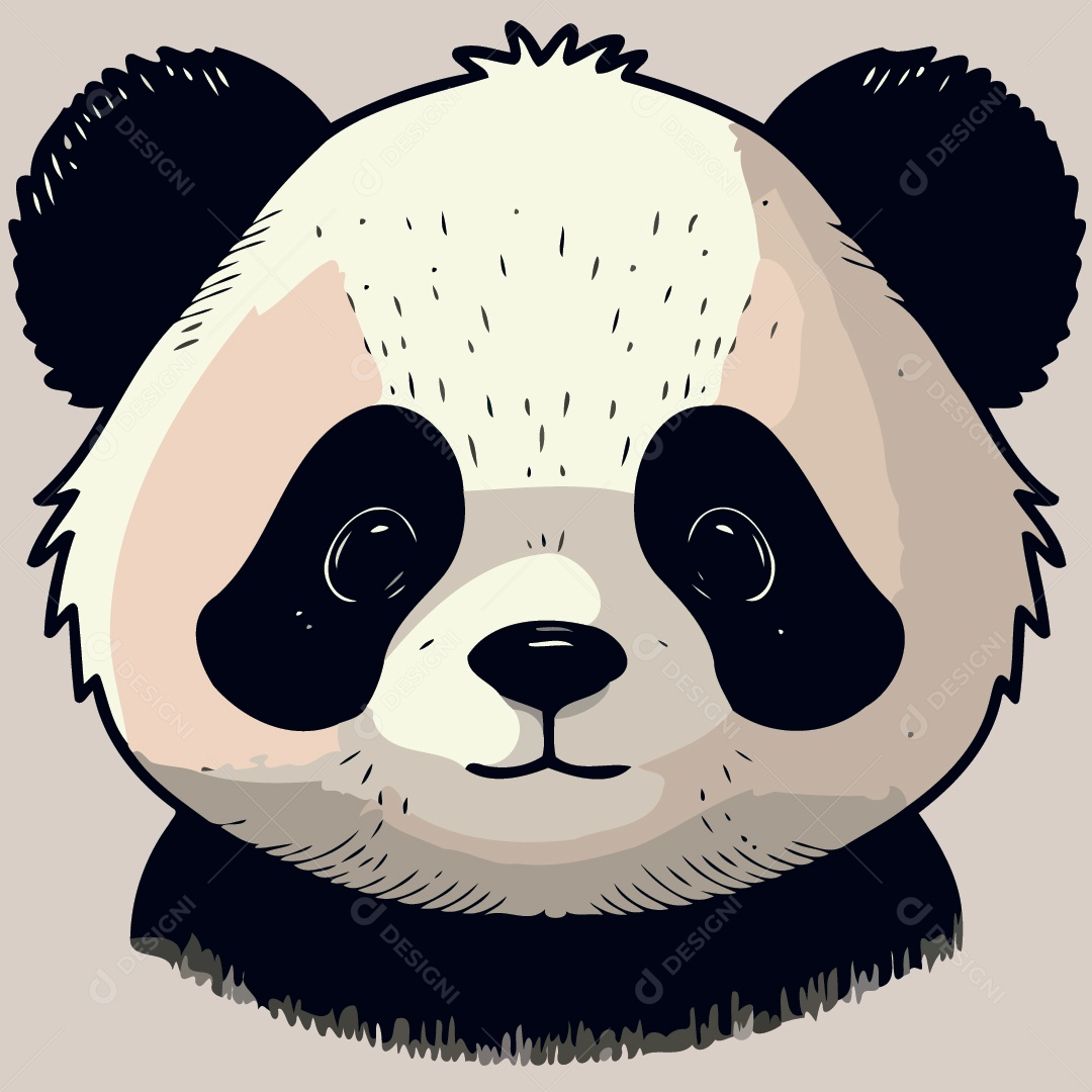 Urso Panda Ilustração Vetor EPS