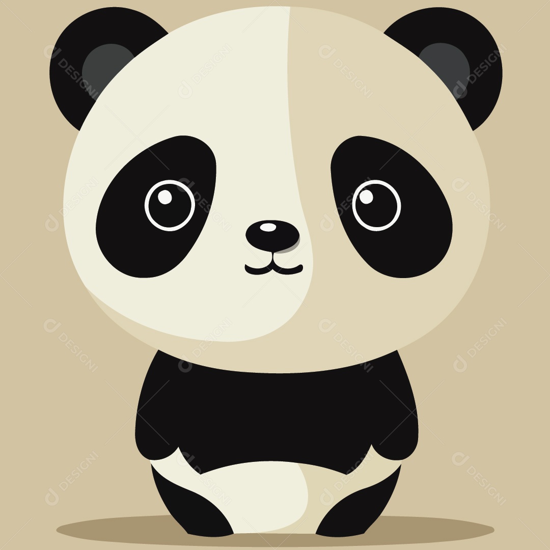 Urso Panda Ilustração Vetor EPS