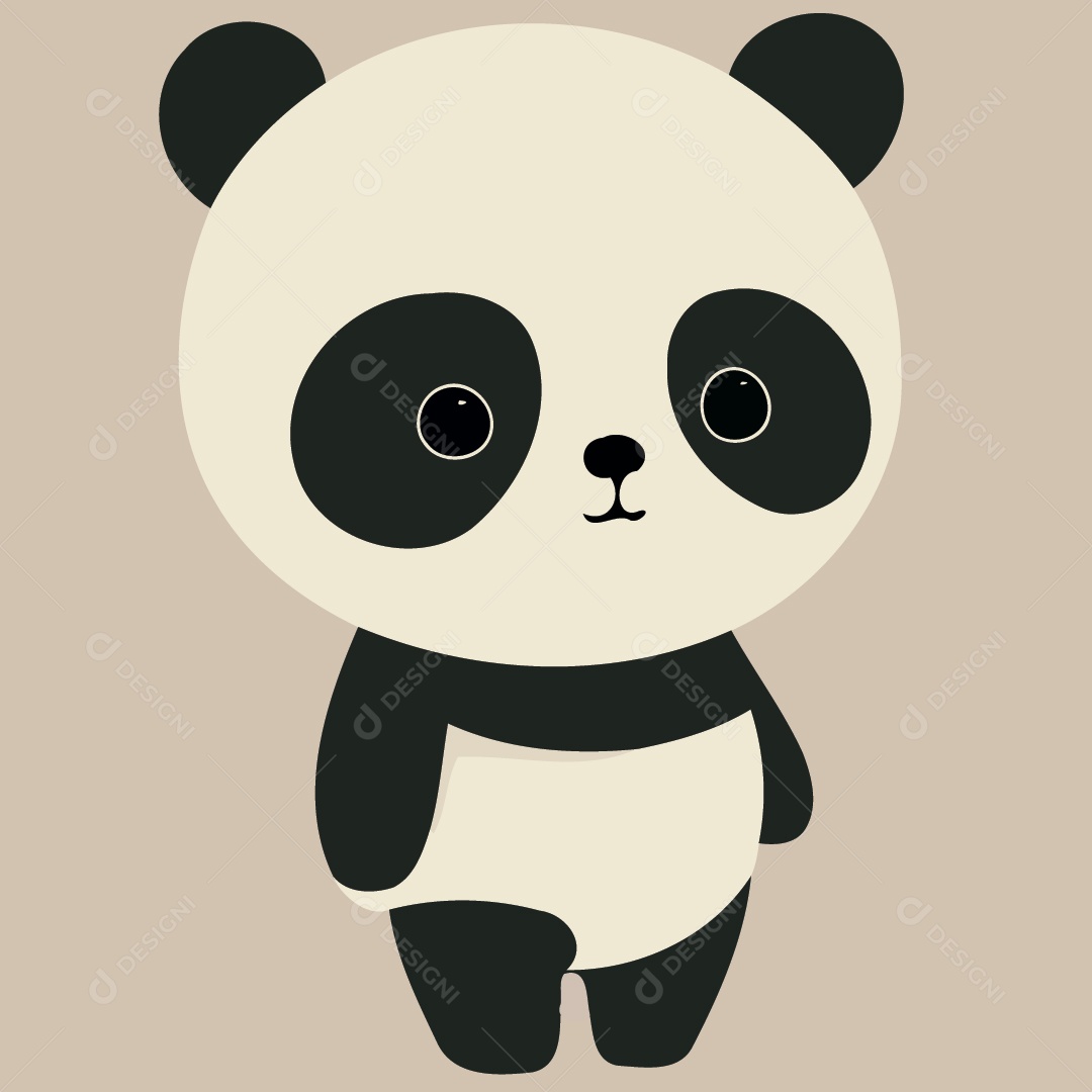 Urso Panda Ilustração Vetor EPS