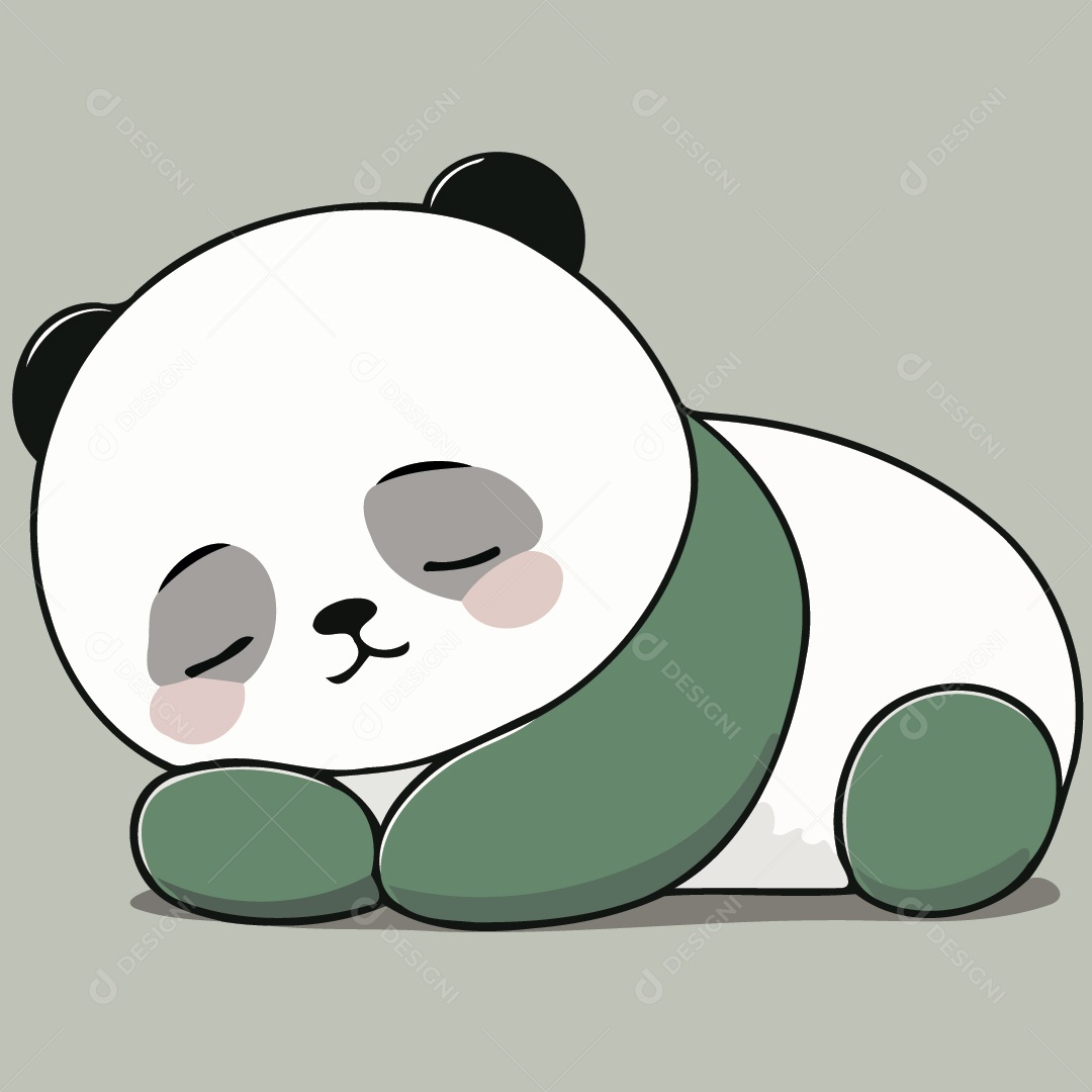 Urso Panda Ilustração Vetor EPS