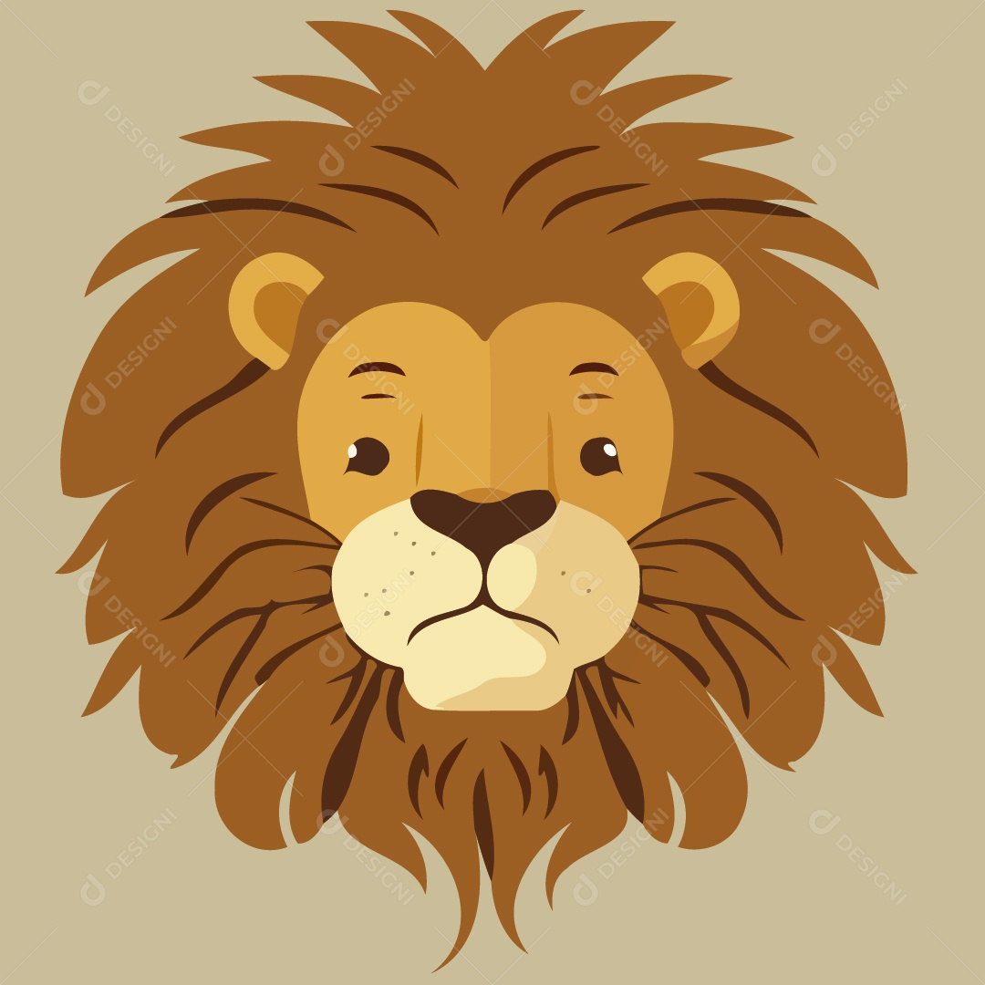 Leão Ilustração Vetor EPS