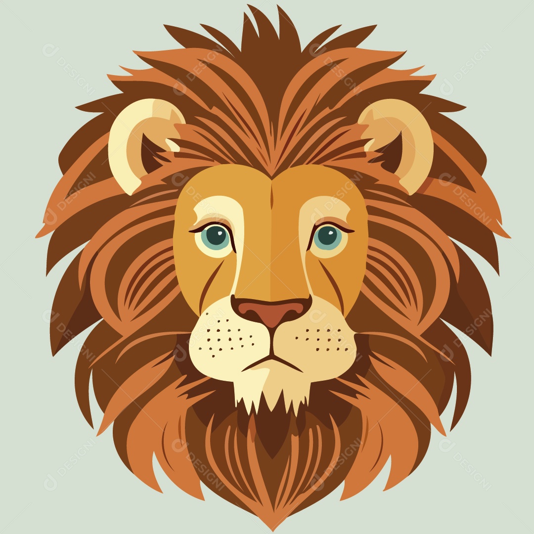 Leão Ilustração Vetor EPS