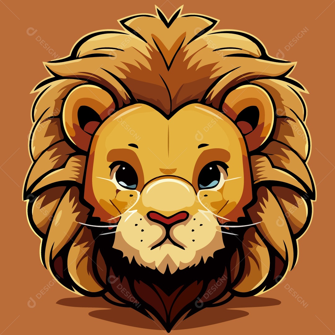 Leão Ilustração Vetor EPS