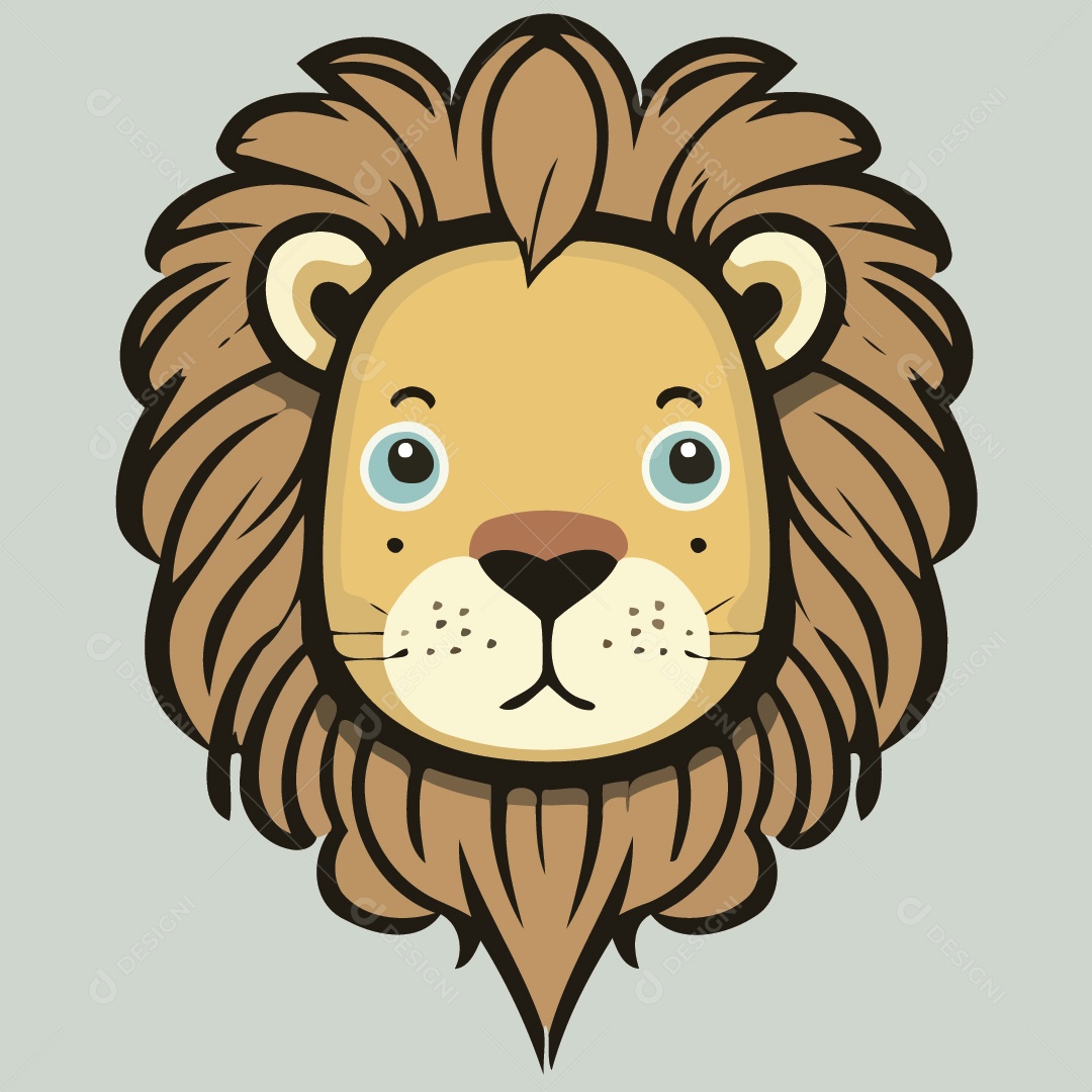 Leão Ilustração Vetor EPS