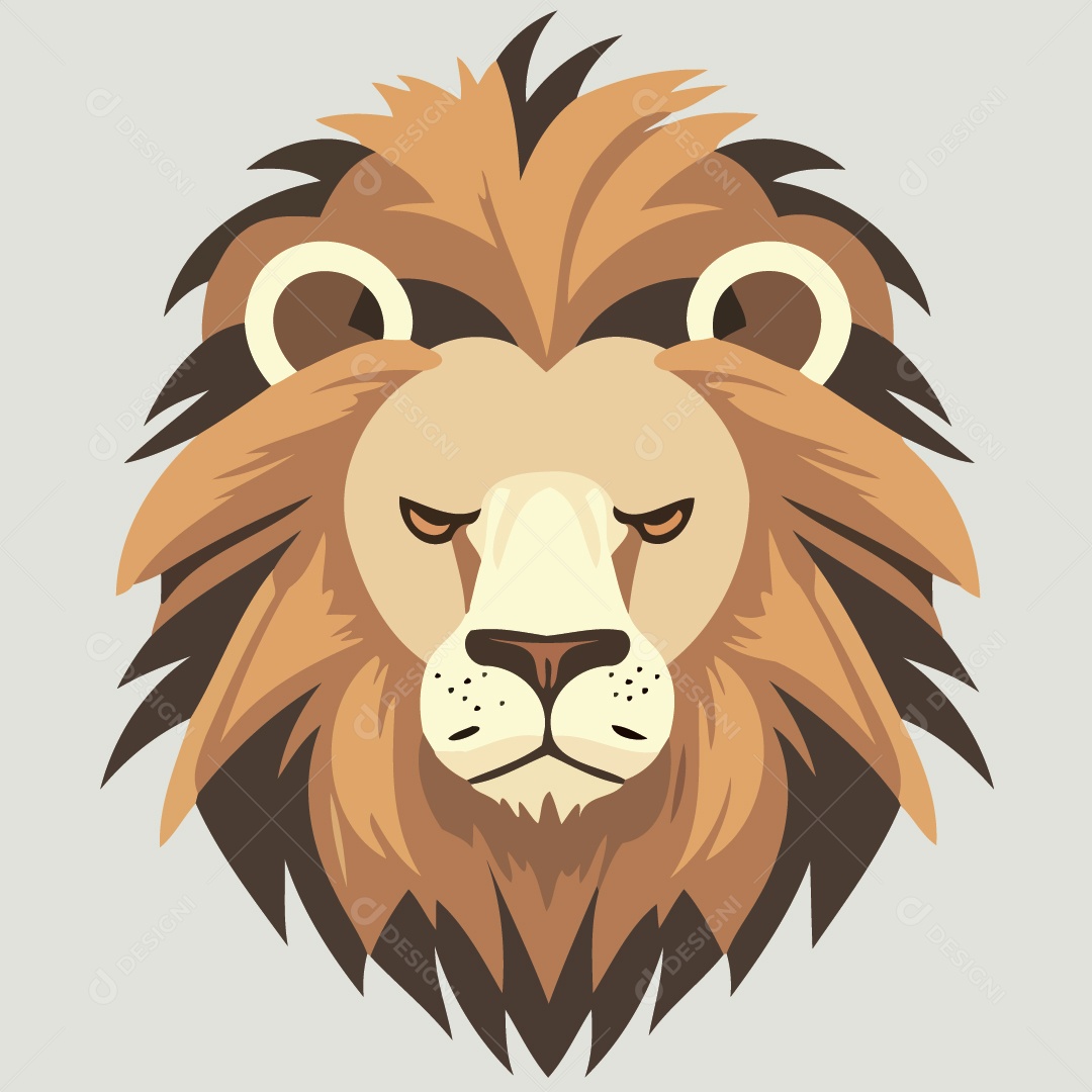 Leão Ilustração Vetor EPS
