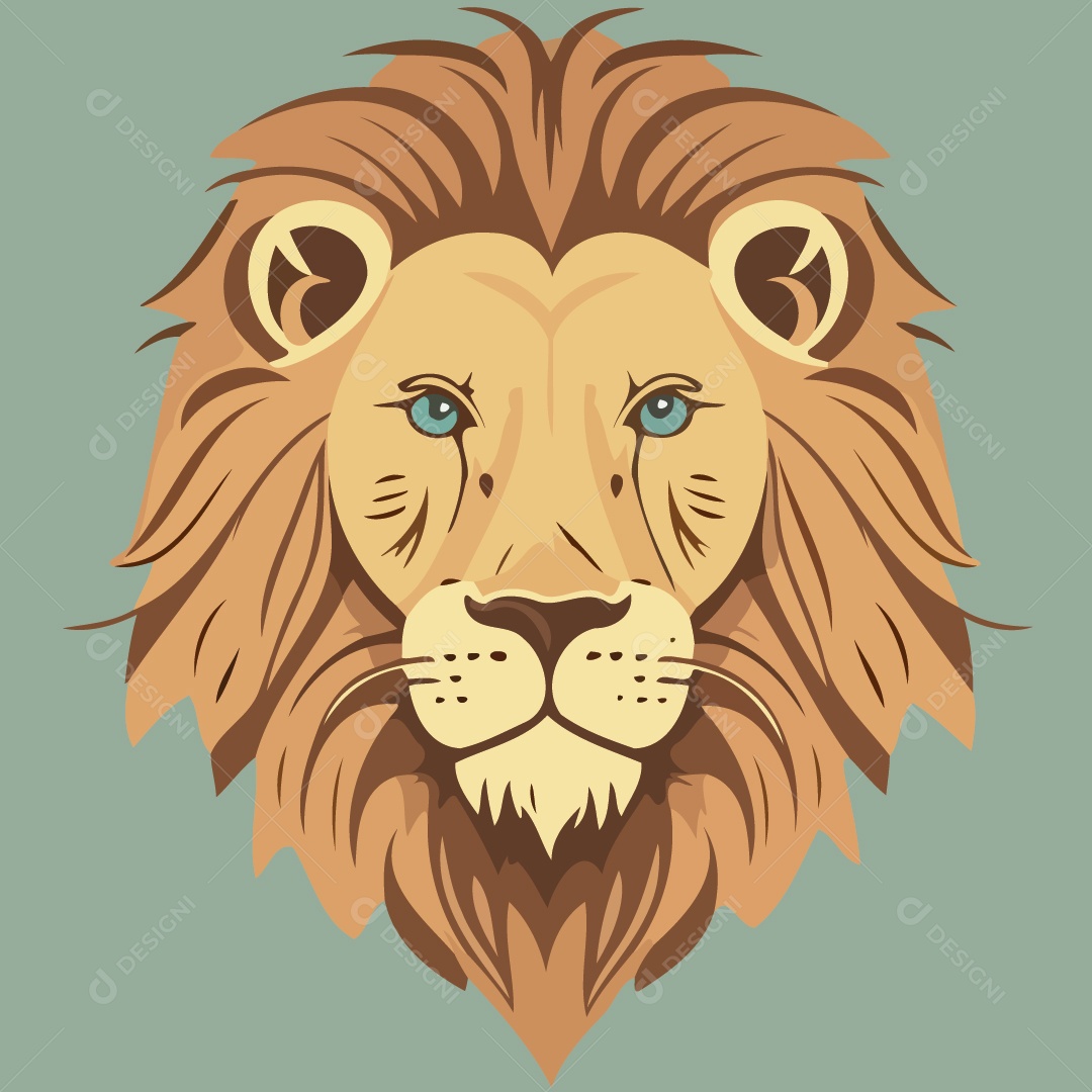 Leão Ilustração Vetor EPS