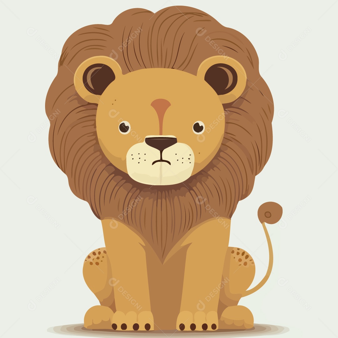 Leão Ilustração Vetor EPS