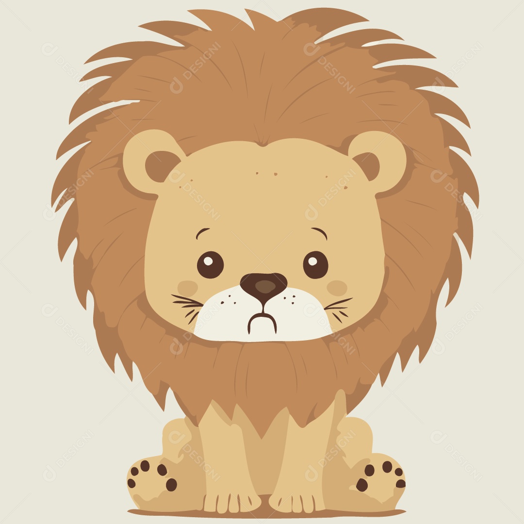 Leão Ilustração Vetor EPS