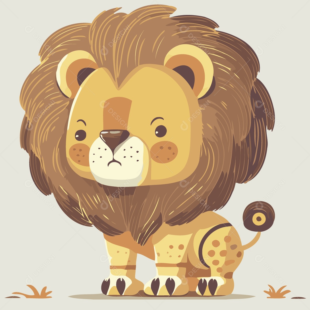 Leão Ilustração Vetor EPS