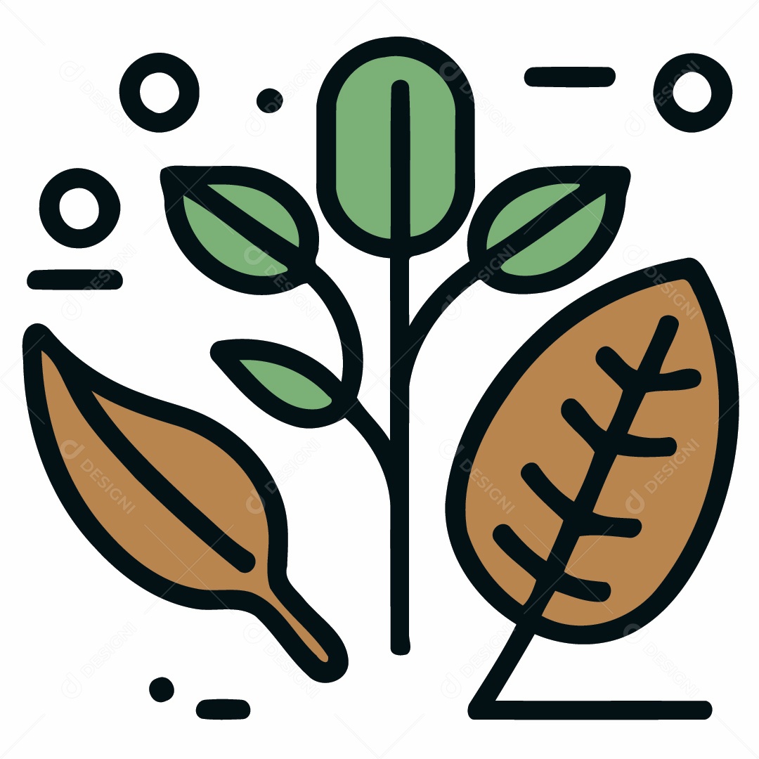 Folhas Ilustração Vetor EPS