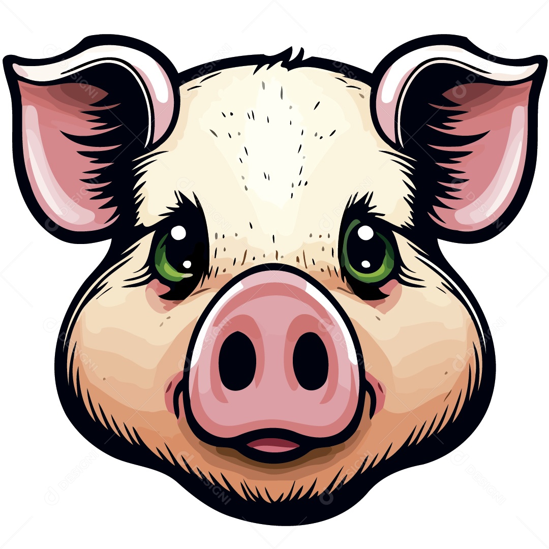 Porco Ilustração Vetor EPS