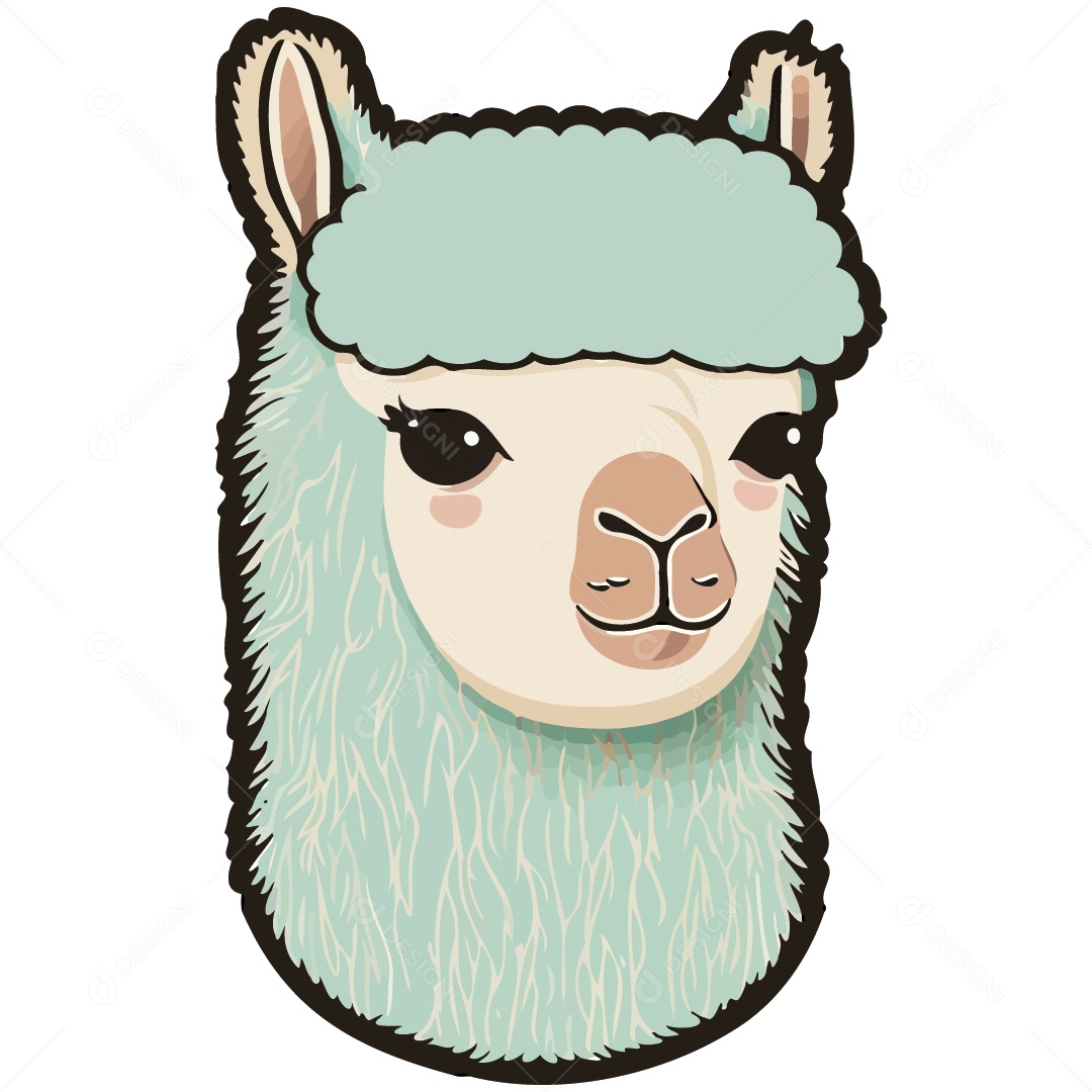 Lhama Ilustração Vetor EPS