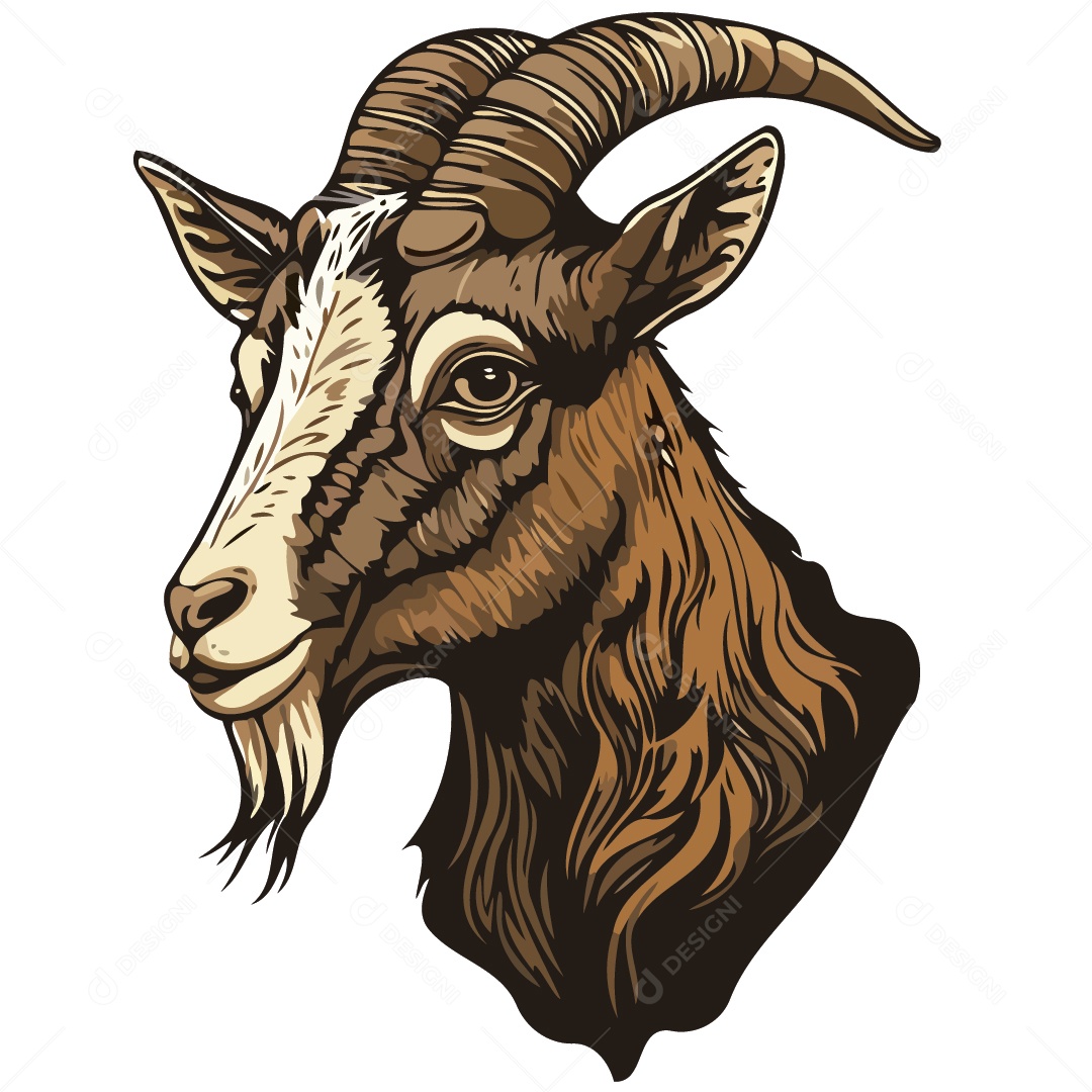 Cabra Ilustração Vetor EPS