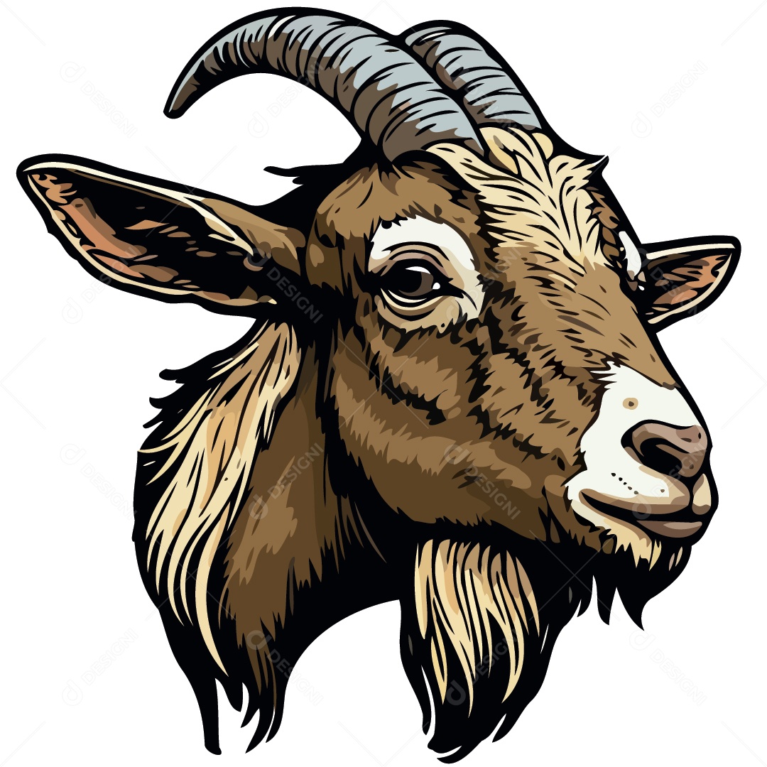 Cabra Ilustração Vetor EPS