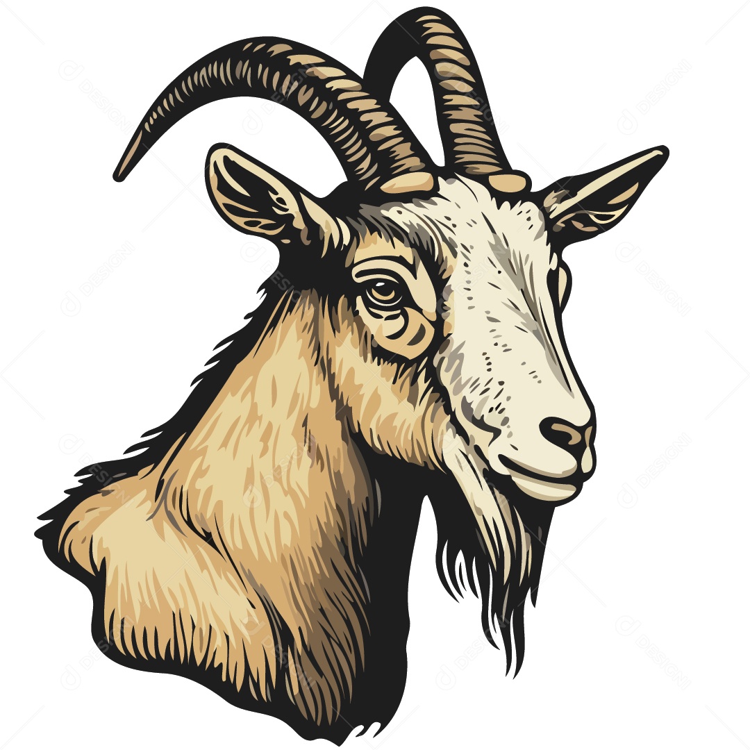 Cabra Ilustração Vetor EPS