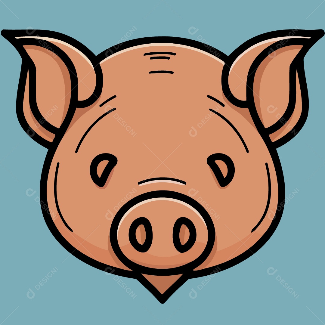 Porco Ilustração Vetor EPS