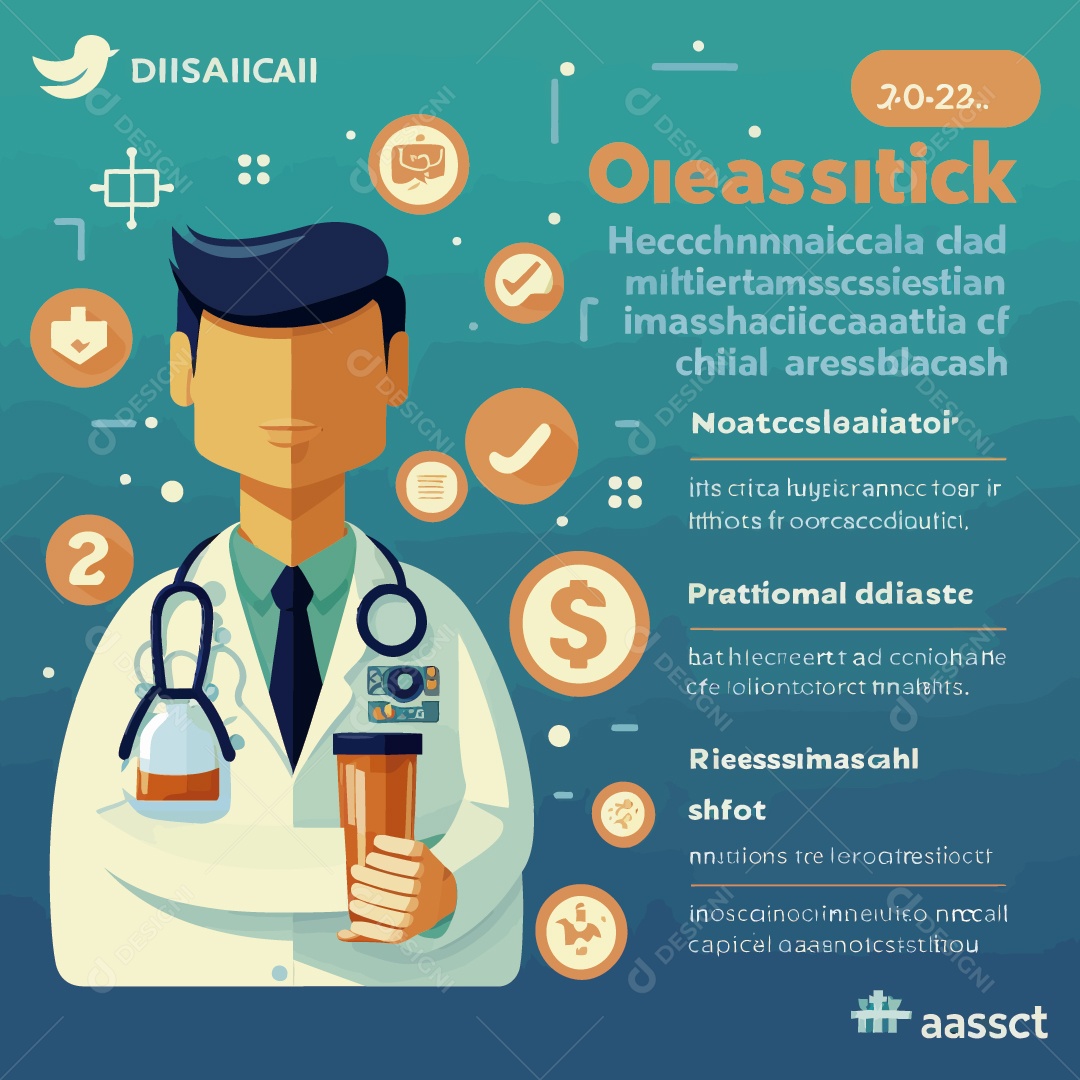 Farmacêutico Ilustração Vetor EPS