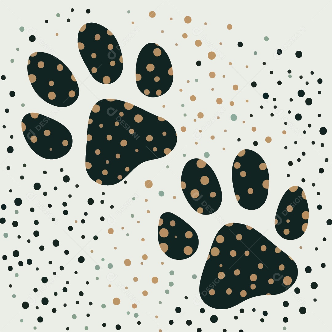 Pata De Animal Ilustração Vetor EPS