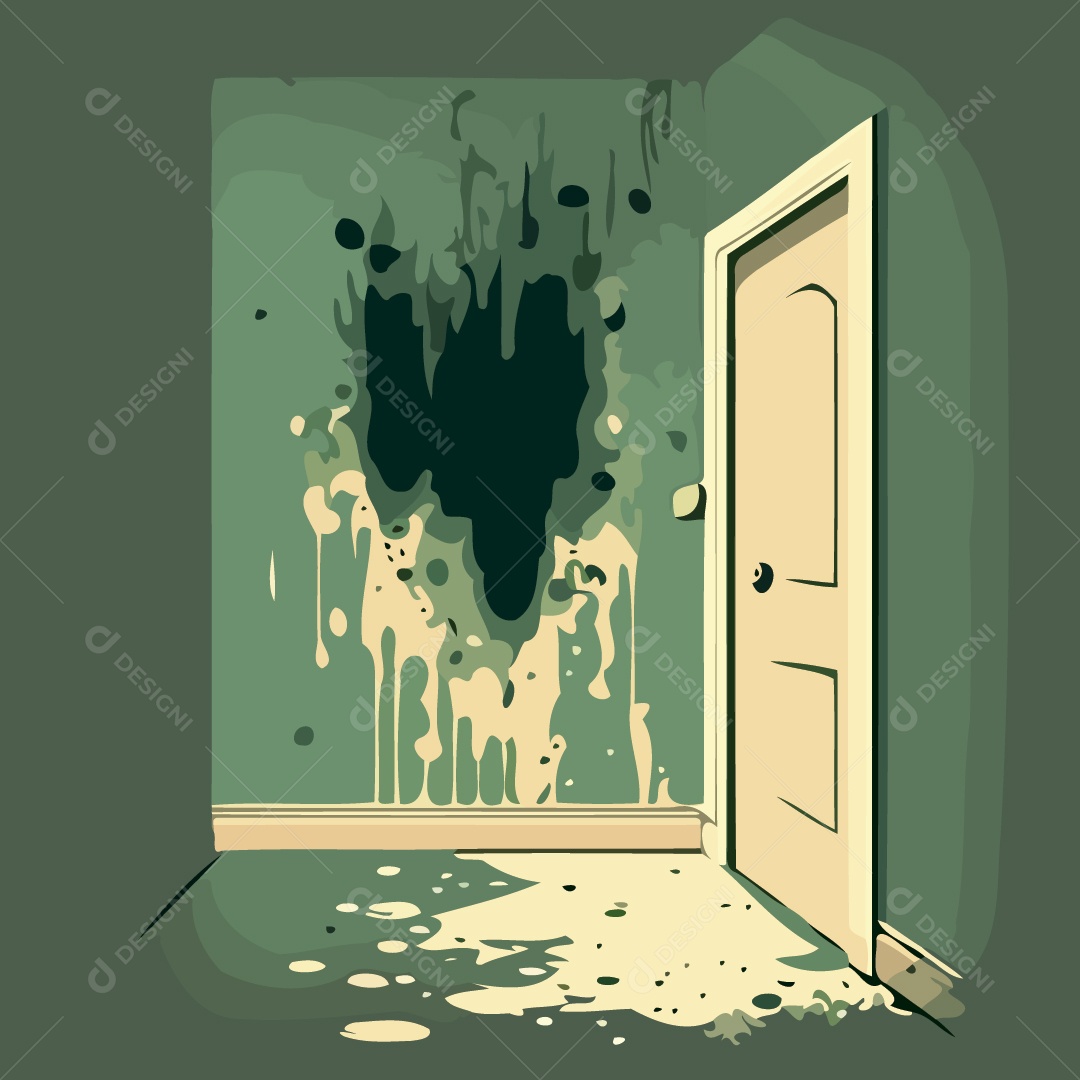 Parede Mofada Ilustração Vetor EPS