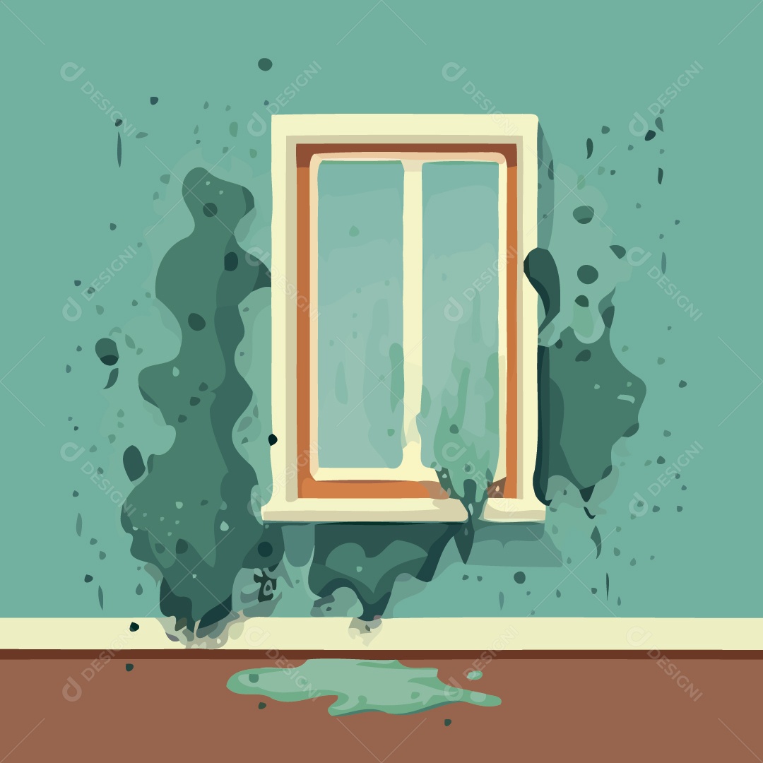 Parede Mofada Ilustração Vetor EPS