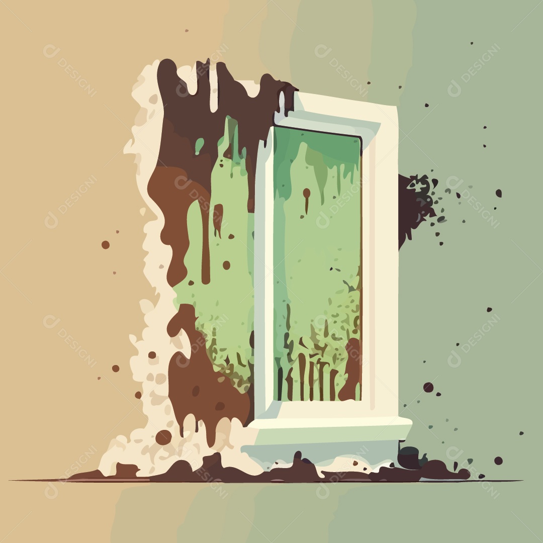 Parede Mofada Ilustração Vetor EPS