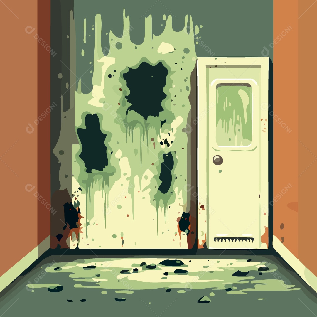 Parede Mofada Ilustração Vetor EPS