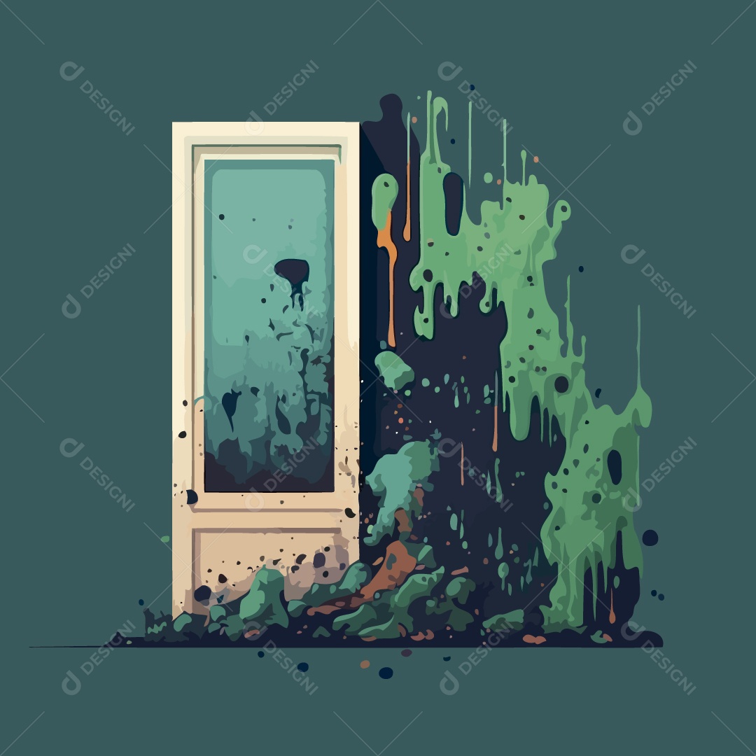 Parede Mofada Ilustração Vetor EPS