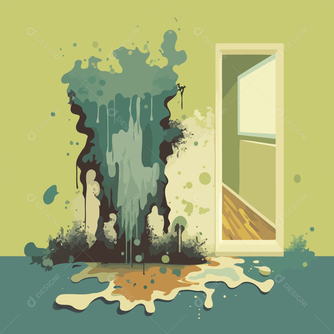 Parede Mofada Ilustração Vetor EPS